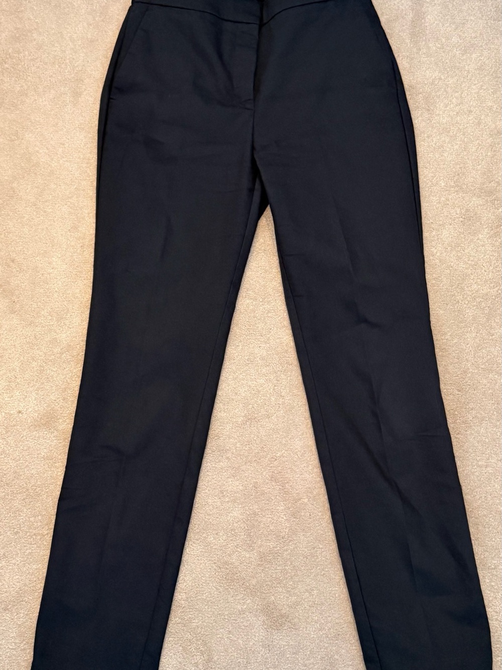 Zara Black Tailored Straight-Leg Trousers